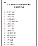 《外交风云》《甜蜜》入选“国庆70周年”展播名单 演员赵秦蓄势待发